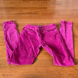 Old navy size 12 super skinny pink corduroy